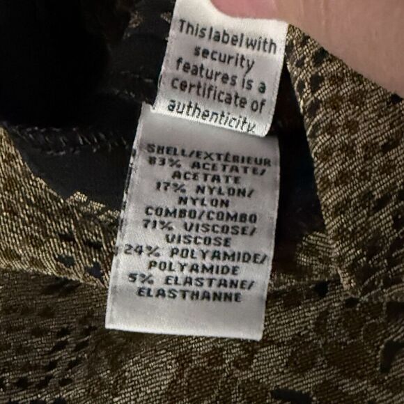 Diane Von Furstenberg DVF Marta Framed Python Snakeskin Print Skirt size 2 - Picture 4 of 5